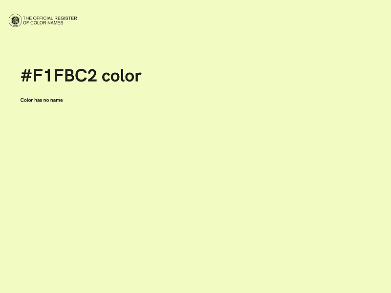 #F1FBC2 color image