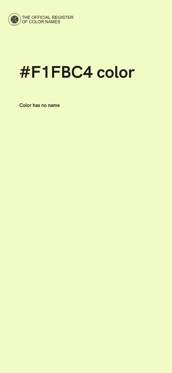 #F1FBC4 color image