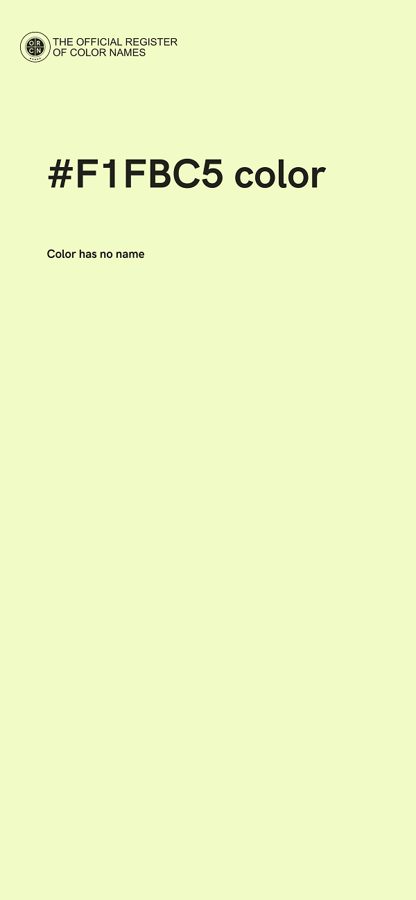 #F1FBC5 color image