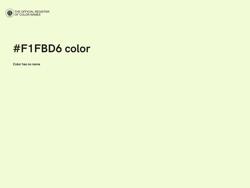 #F1FBD6 color image