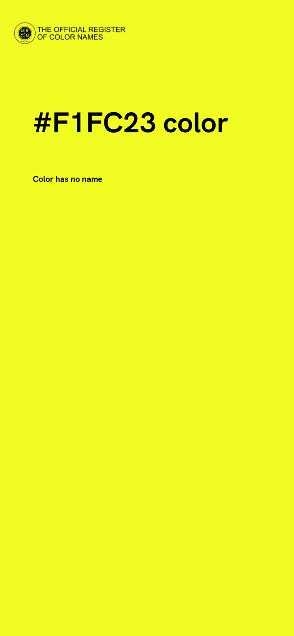 #F1FC23 color image