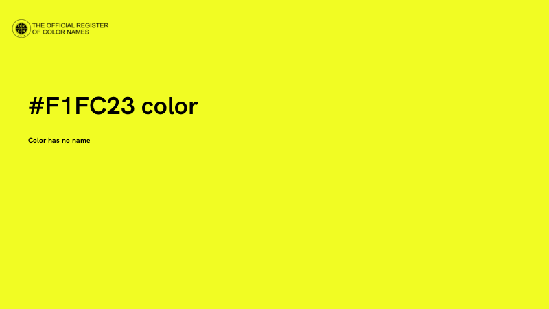 #F1FC23 color image