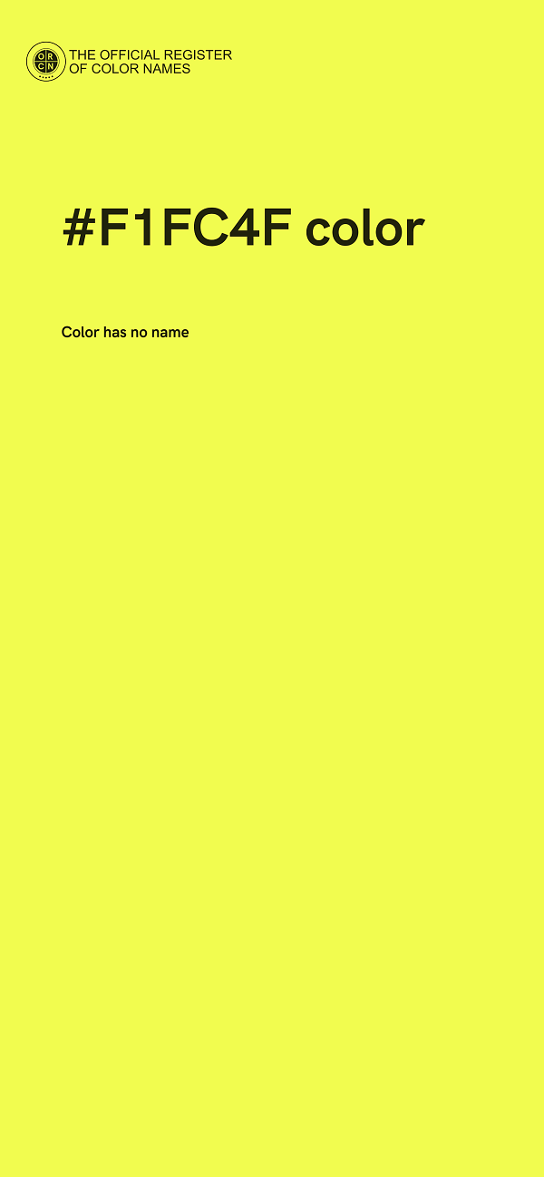 #F1FC4F color image