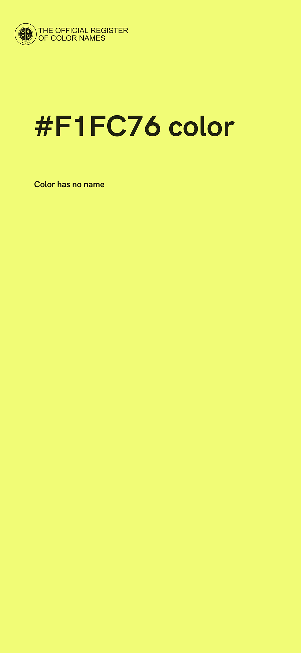 #F1FC76 color image