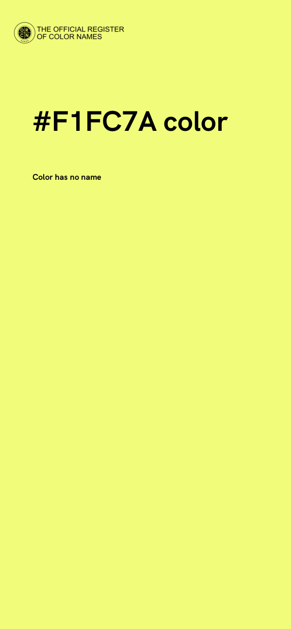 #F1FC7A color image
