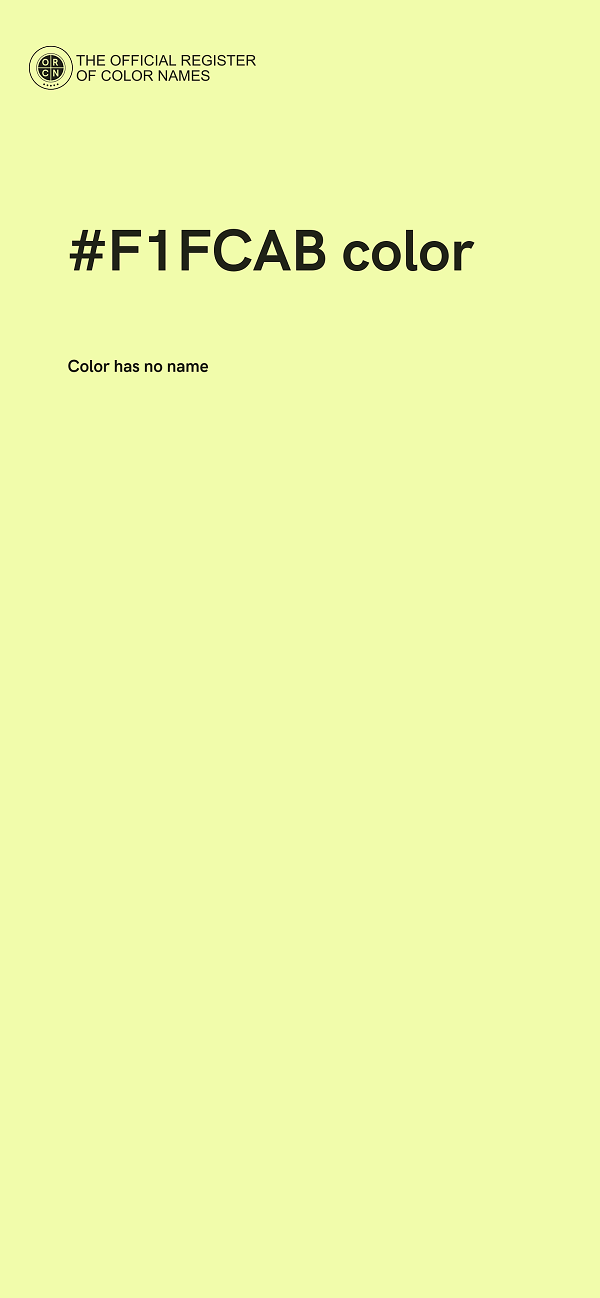#F1FCAB color image