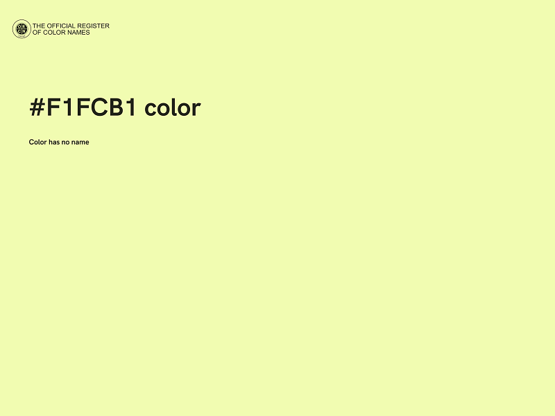 #F1FCB1 color image