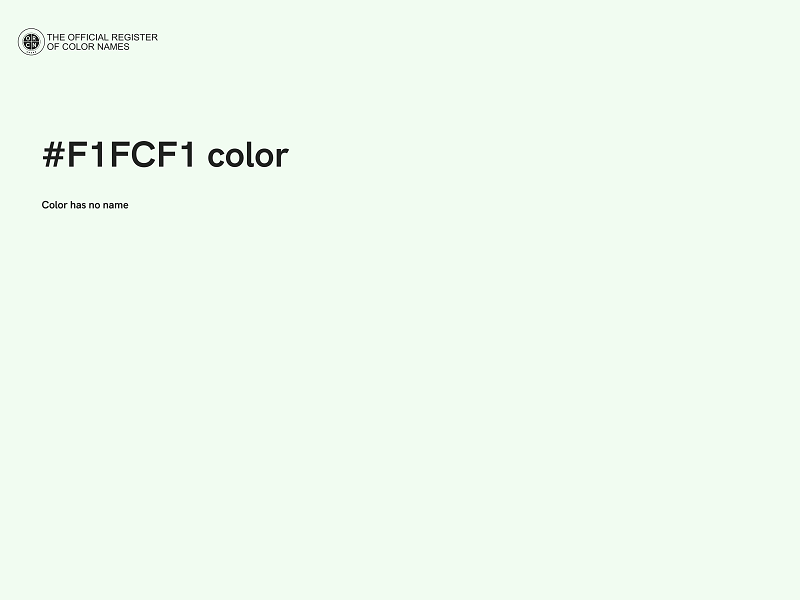 #F1FCF1 color image