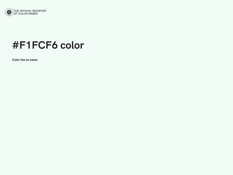 #F1FCF6 color image