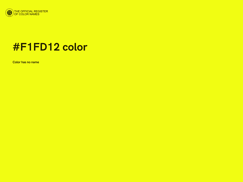 #F1FD12 color image