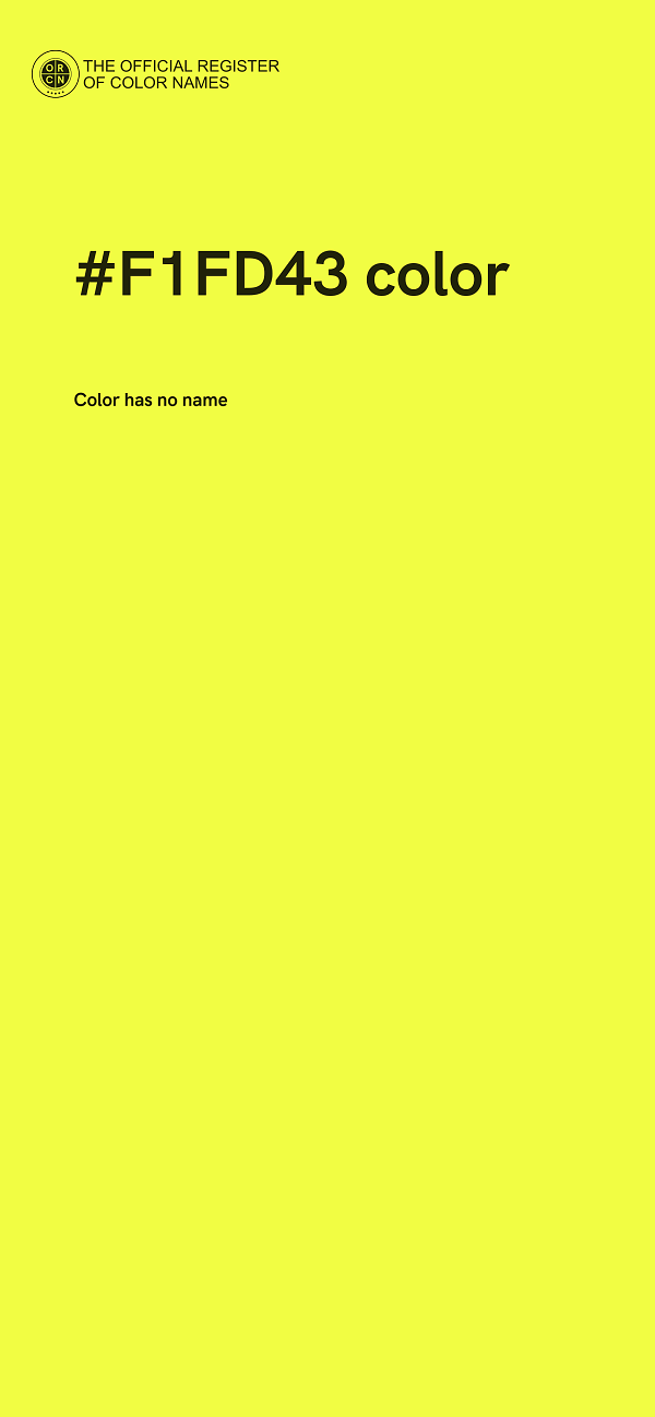 #F1FD43 color image