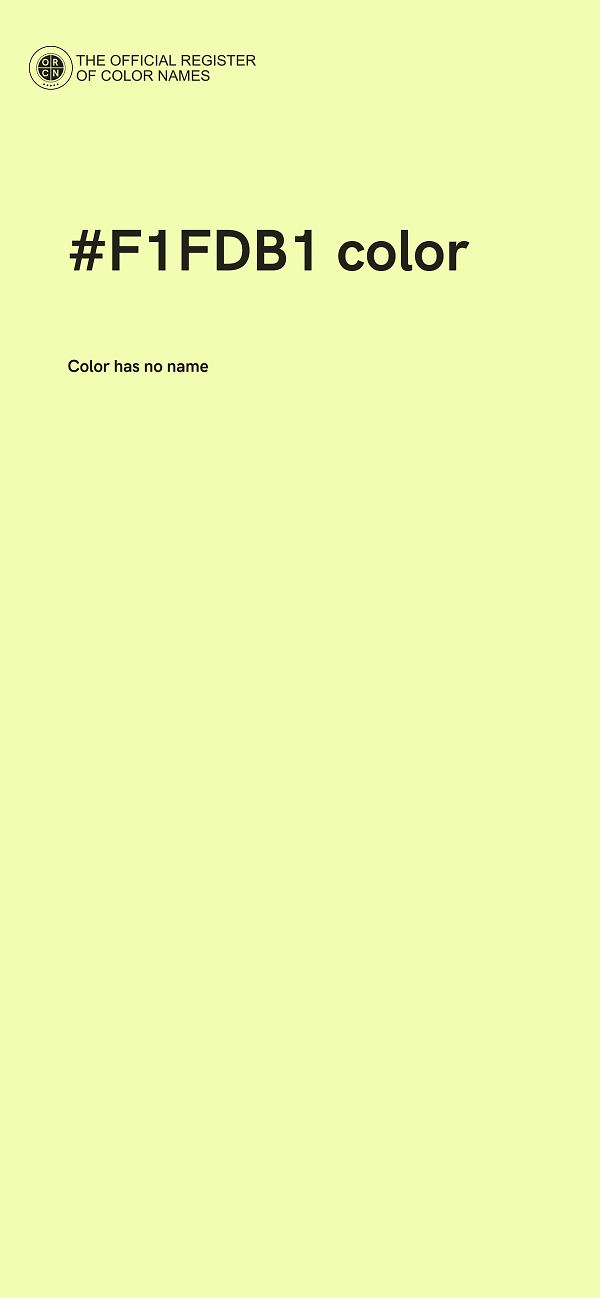#F1FDB1 color image
