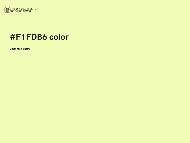 #F1FDB6 color image