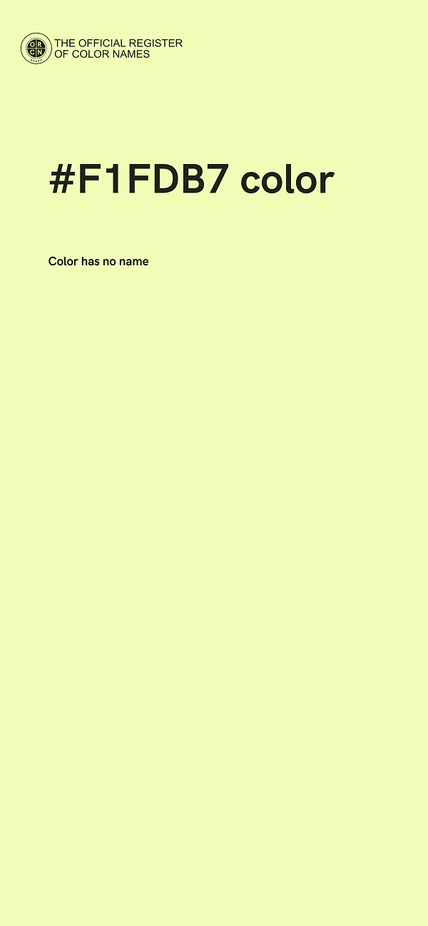 #F1FDB7 color image