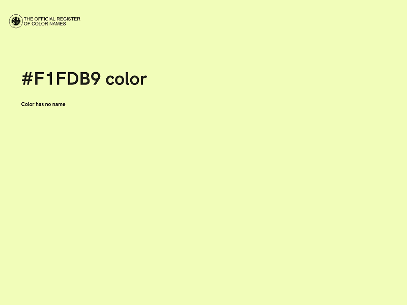 #F1FDB9 color image