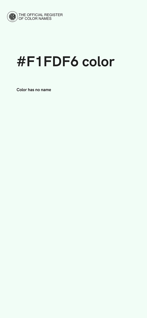 #F1FDF6 color image
