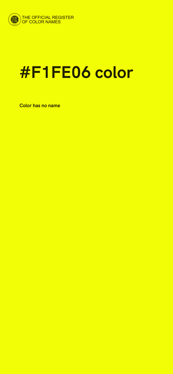#F1FE06 color image