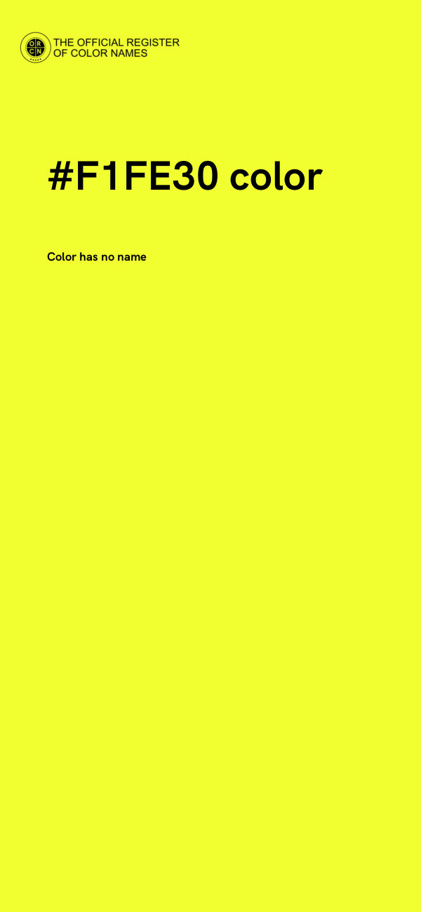 #F1FE30 color image