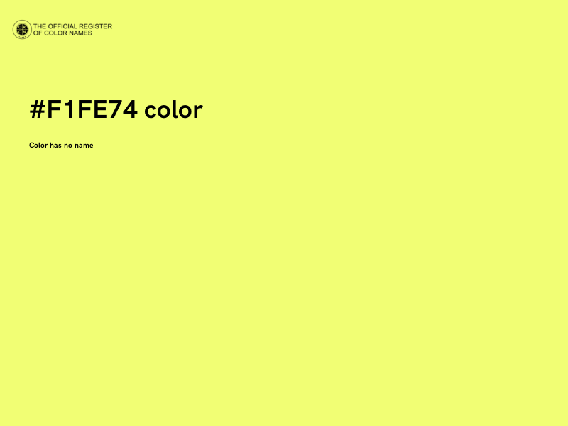 #F1FE74 color image