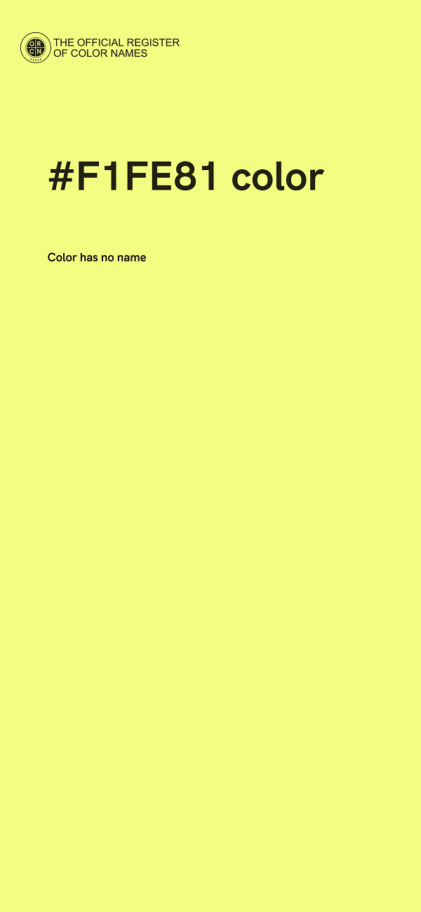 #F1FE81 color image