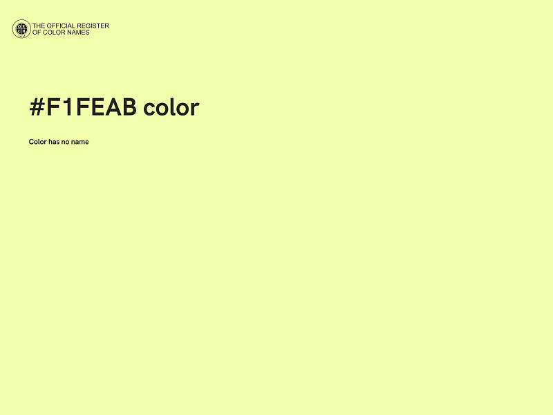 #F1FEAB color image