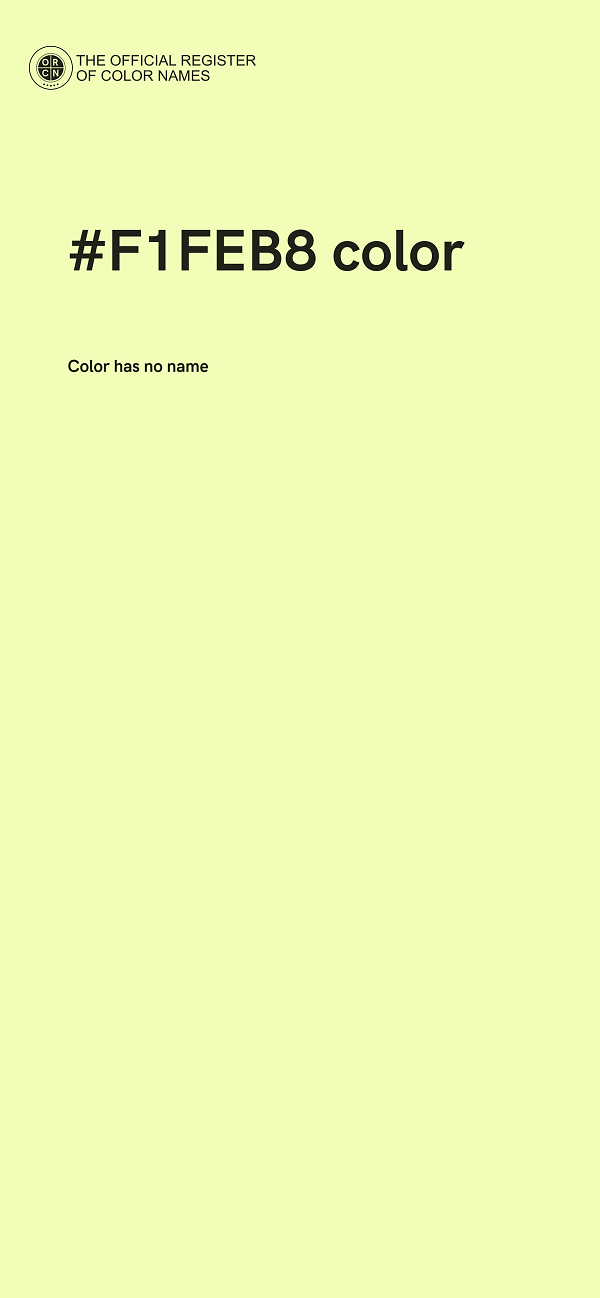 #F1FEB8 color image