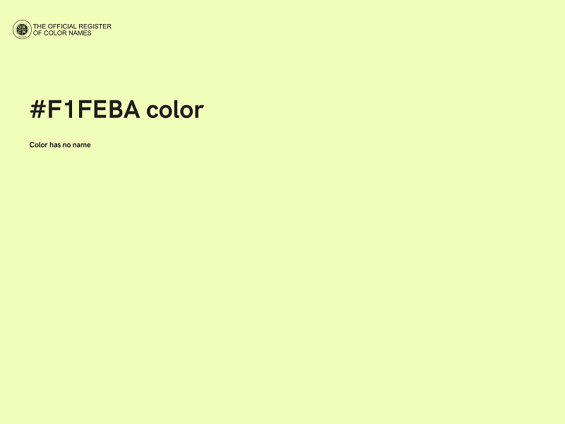 #F1FEBA color image