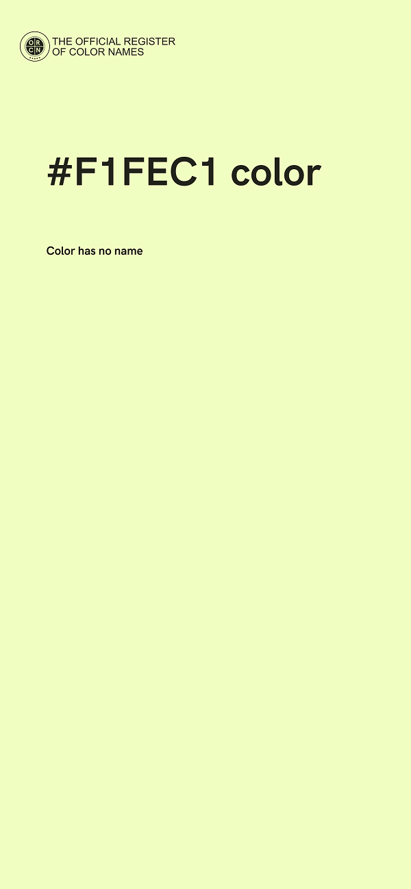 #F1FEC1 color image