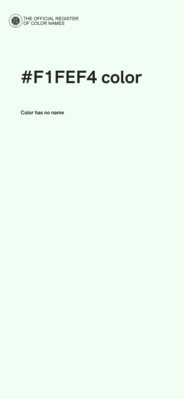 #F1FEF4 color image