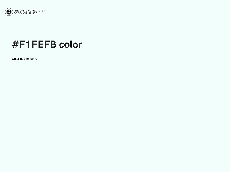 #F1FEFB color image