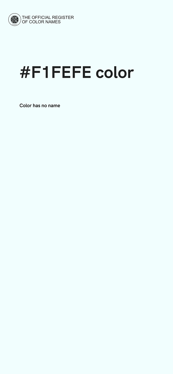 #F1FEFE color image