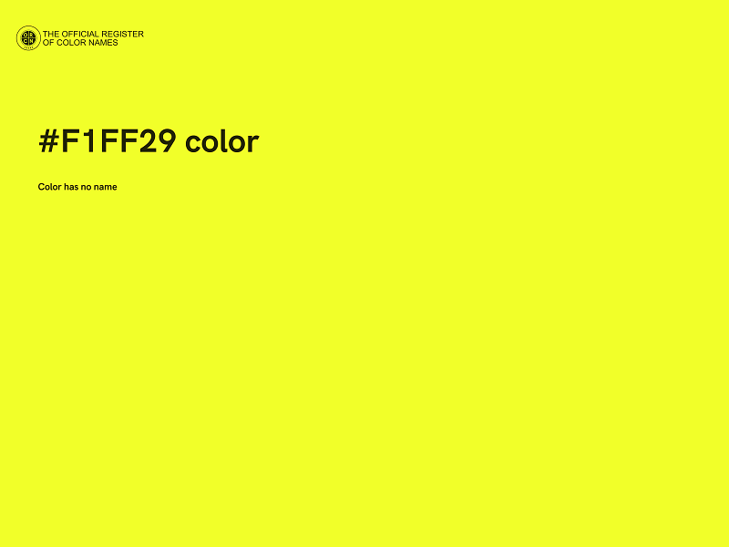 #F1FF29 color image