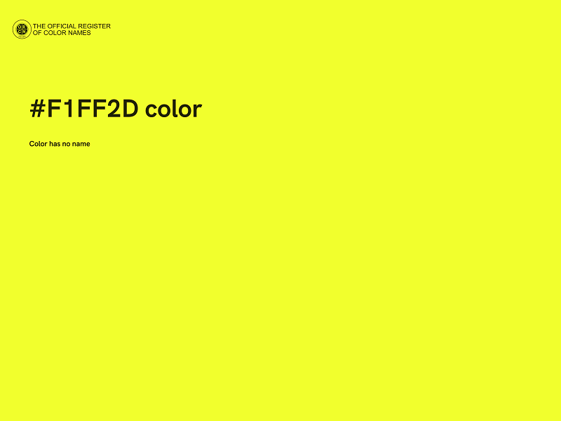 #F1FF2D color image