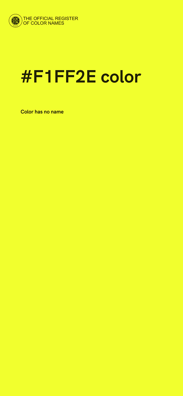#F1FF2E color image