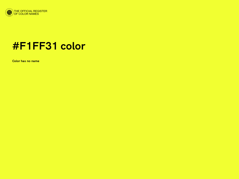#F1FF31 color image