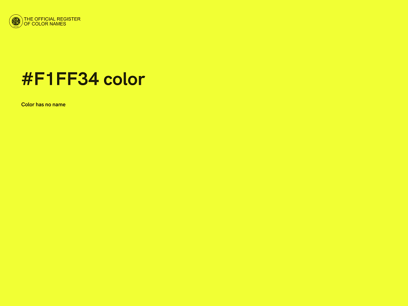 #F1FF34 color image