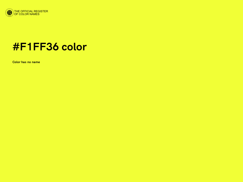 #F1FF36 color image