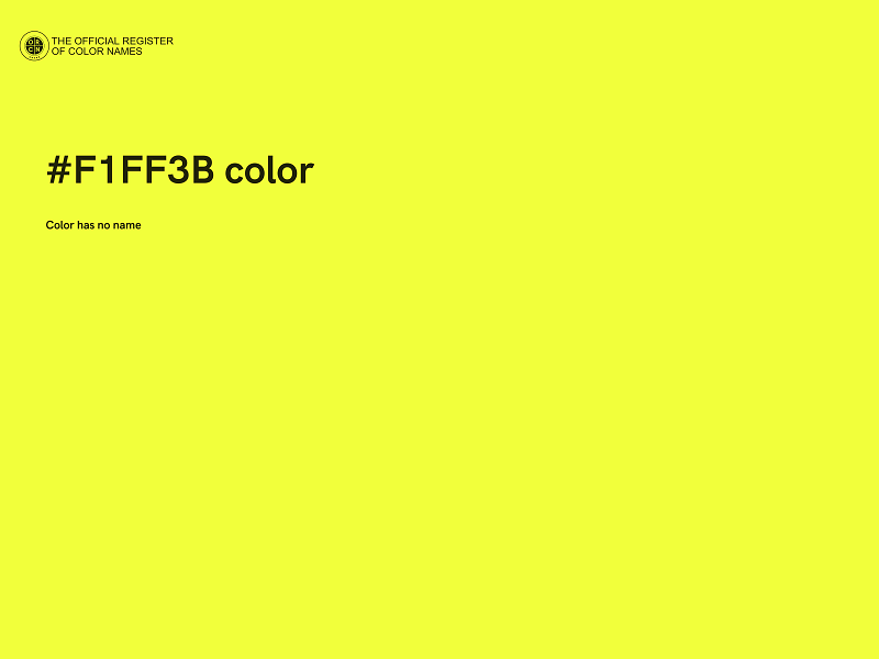 #F1FF3B color image