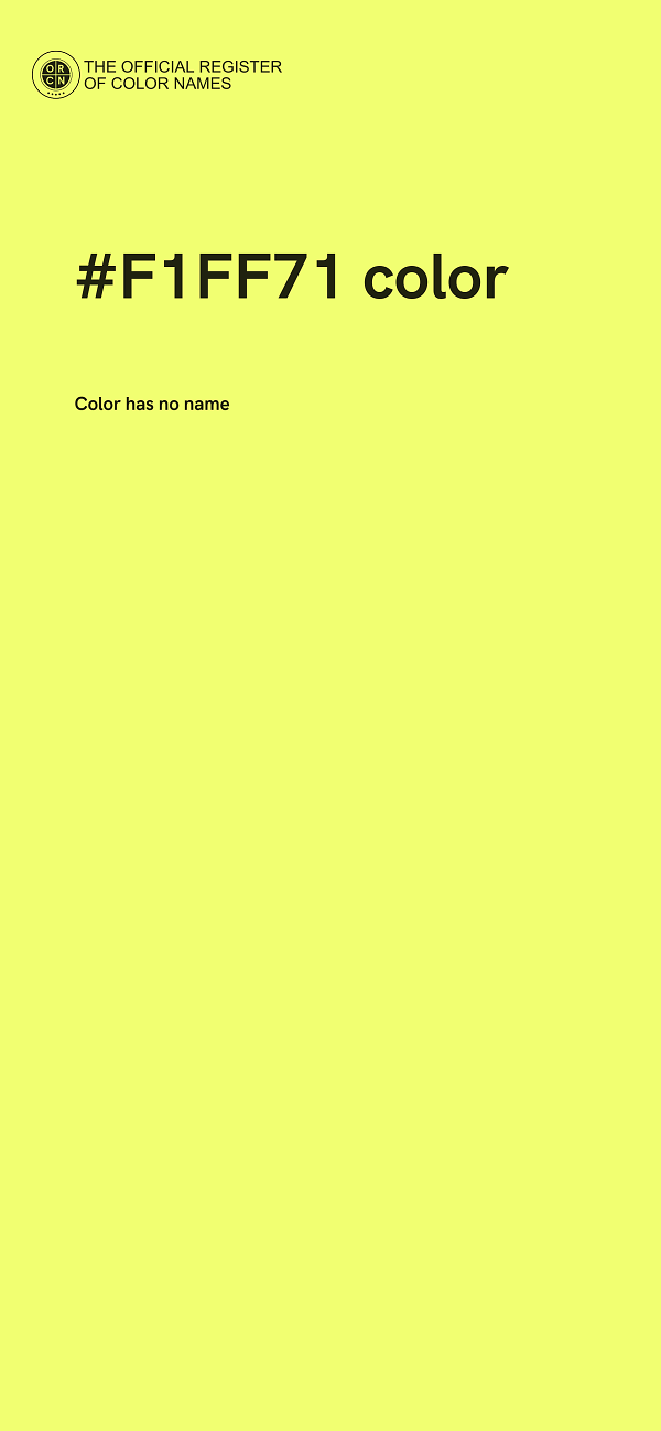 #F1FF71 color image