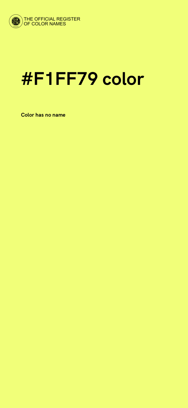 #F1FF79 color image