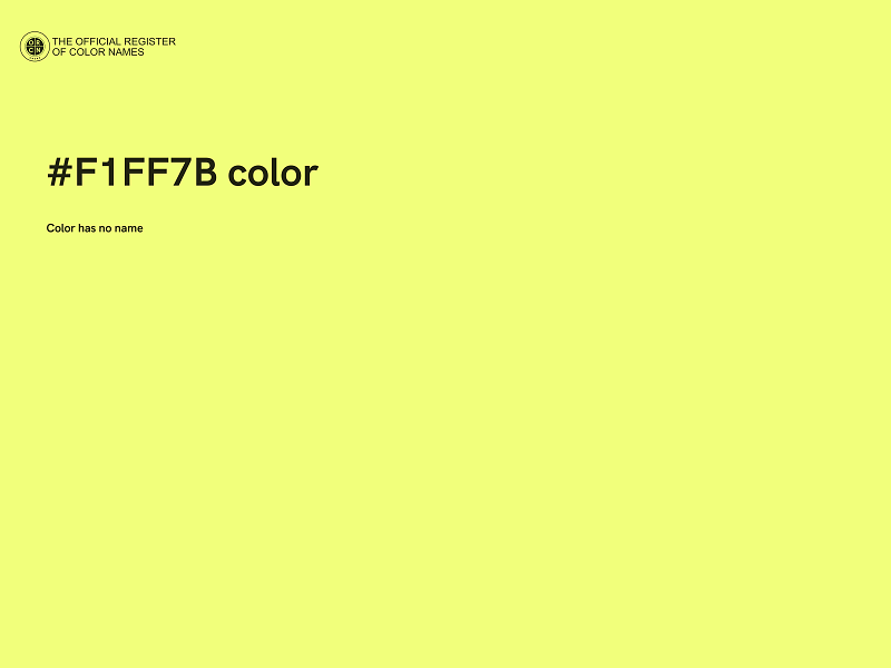 #F1FF7B color image