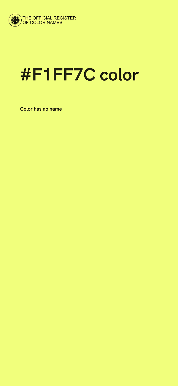 #F1FF7C color image