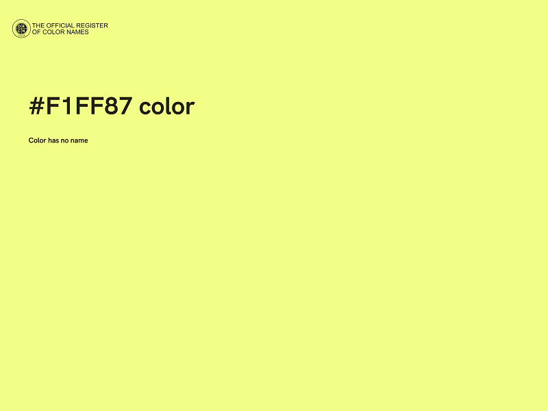 #F1FF87 color image