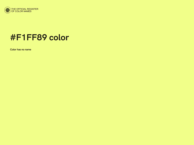 #F1FF89 color image