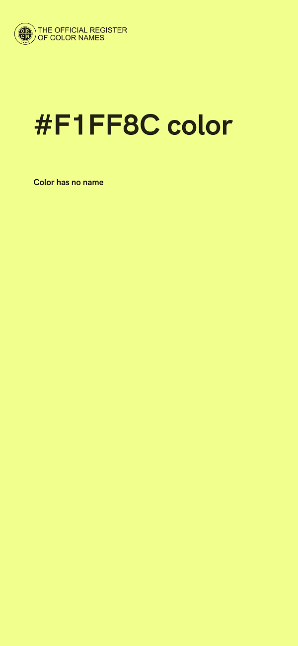 #F1FF8C color image