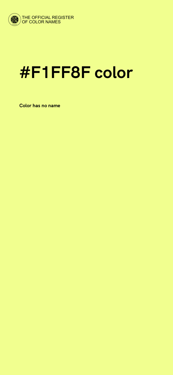 #F1FF8F color image