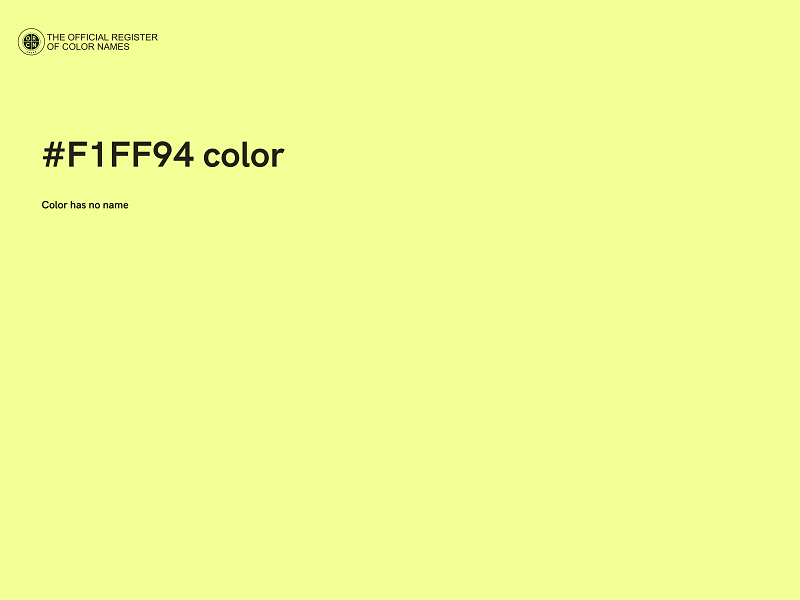#F1FF94 color image