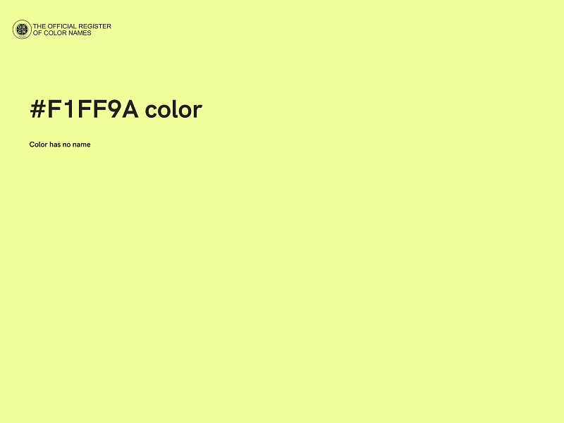 #F1FF9A color image