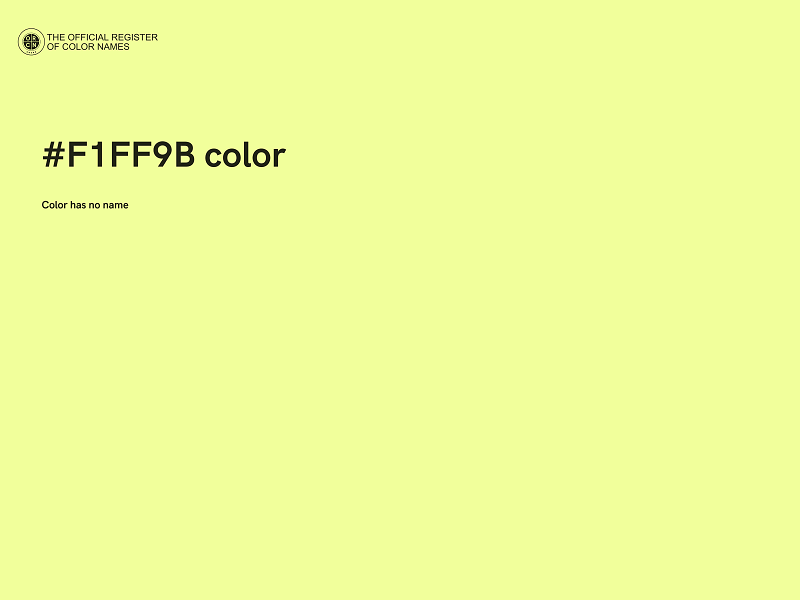 #F1FF9B color image