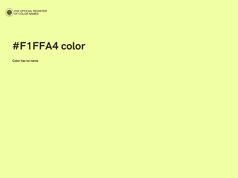 #F1FFA4 color image